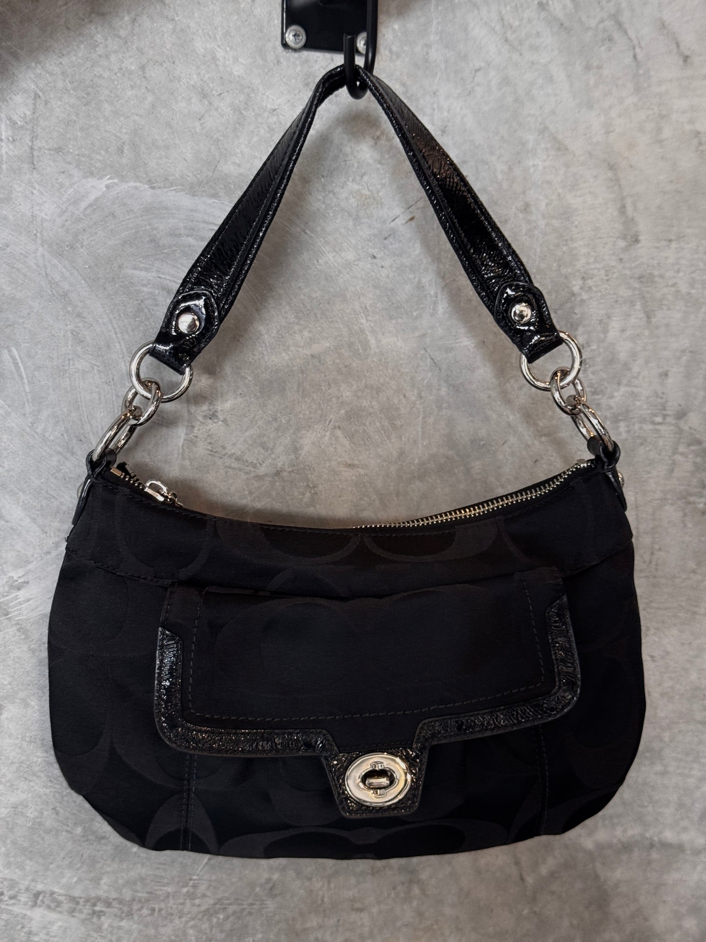 VINTAGE COACH MONOGRAM HANDBAG