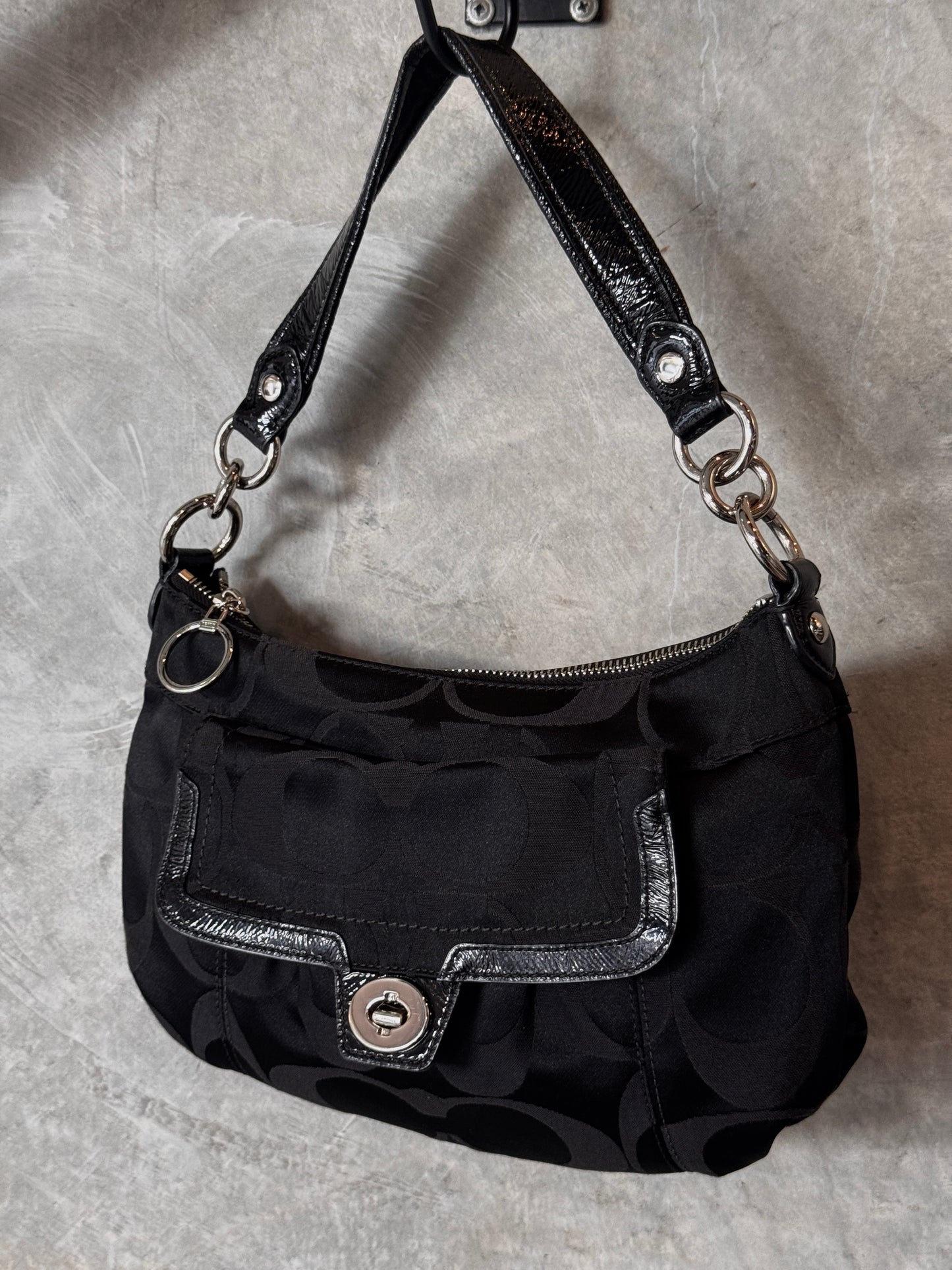 VINTAGE COACH MONOGRAM HANDBAG