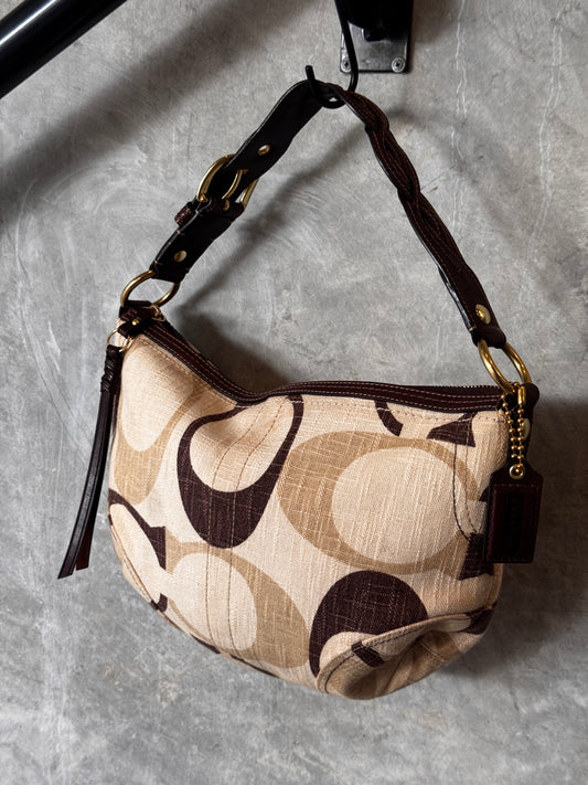 VINTAGE COACH SIGNATURE HANDBAG