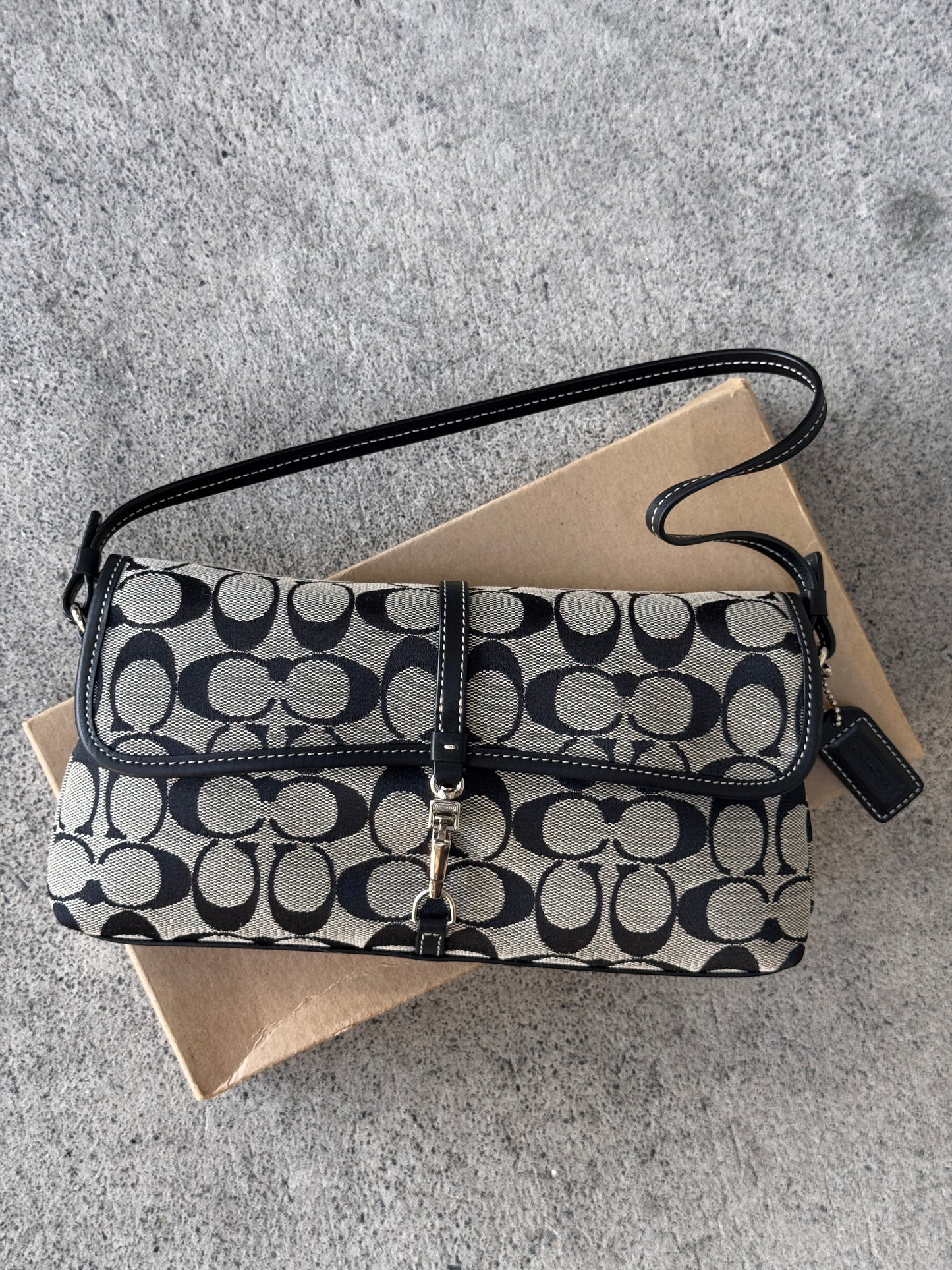 RARE VINTAGE MONOGRAM COACH HANDBAG