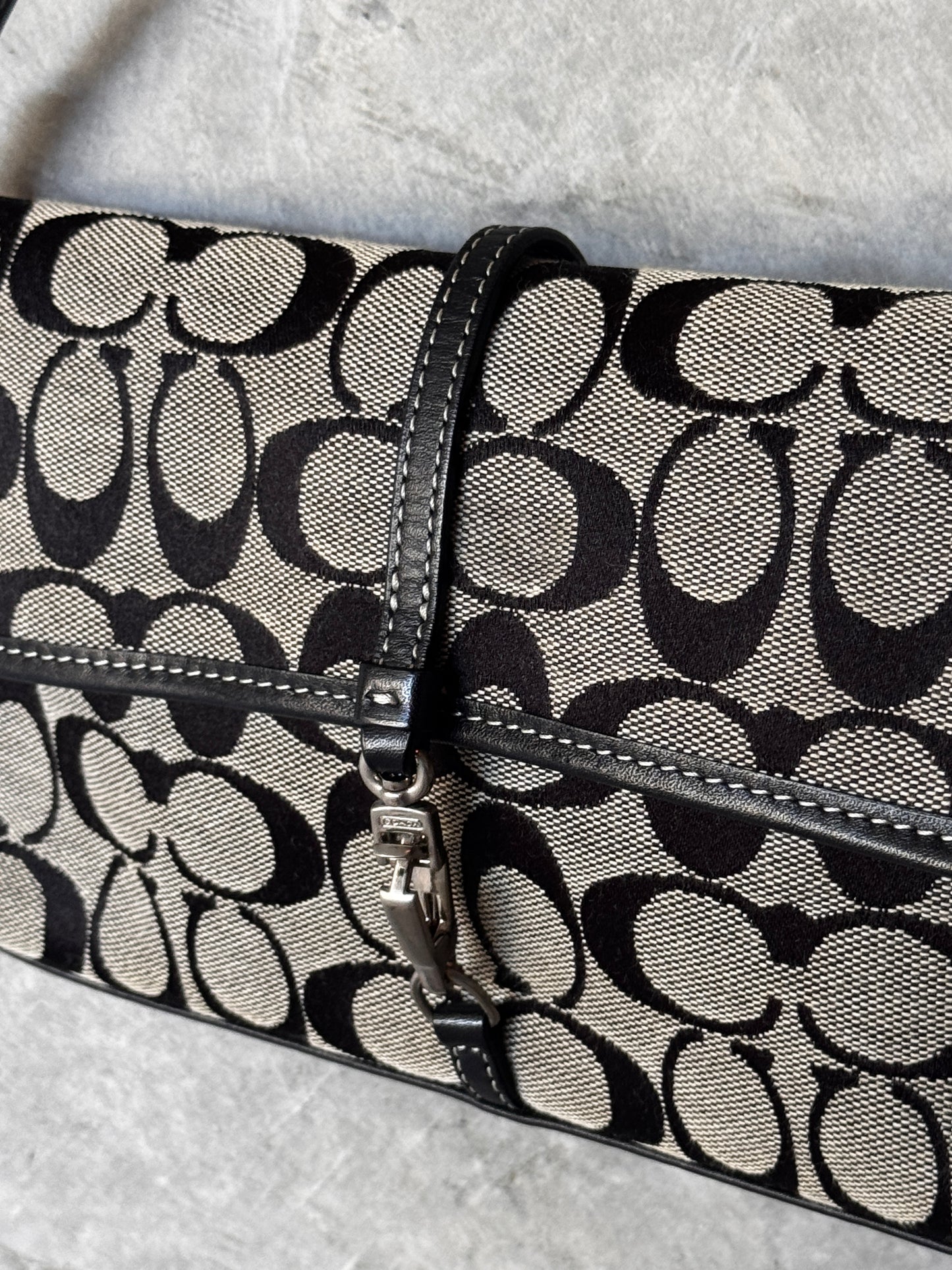 RARE VINTAGE MONOGRAM COACH HANDBAG