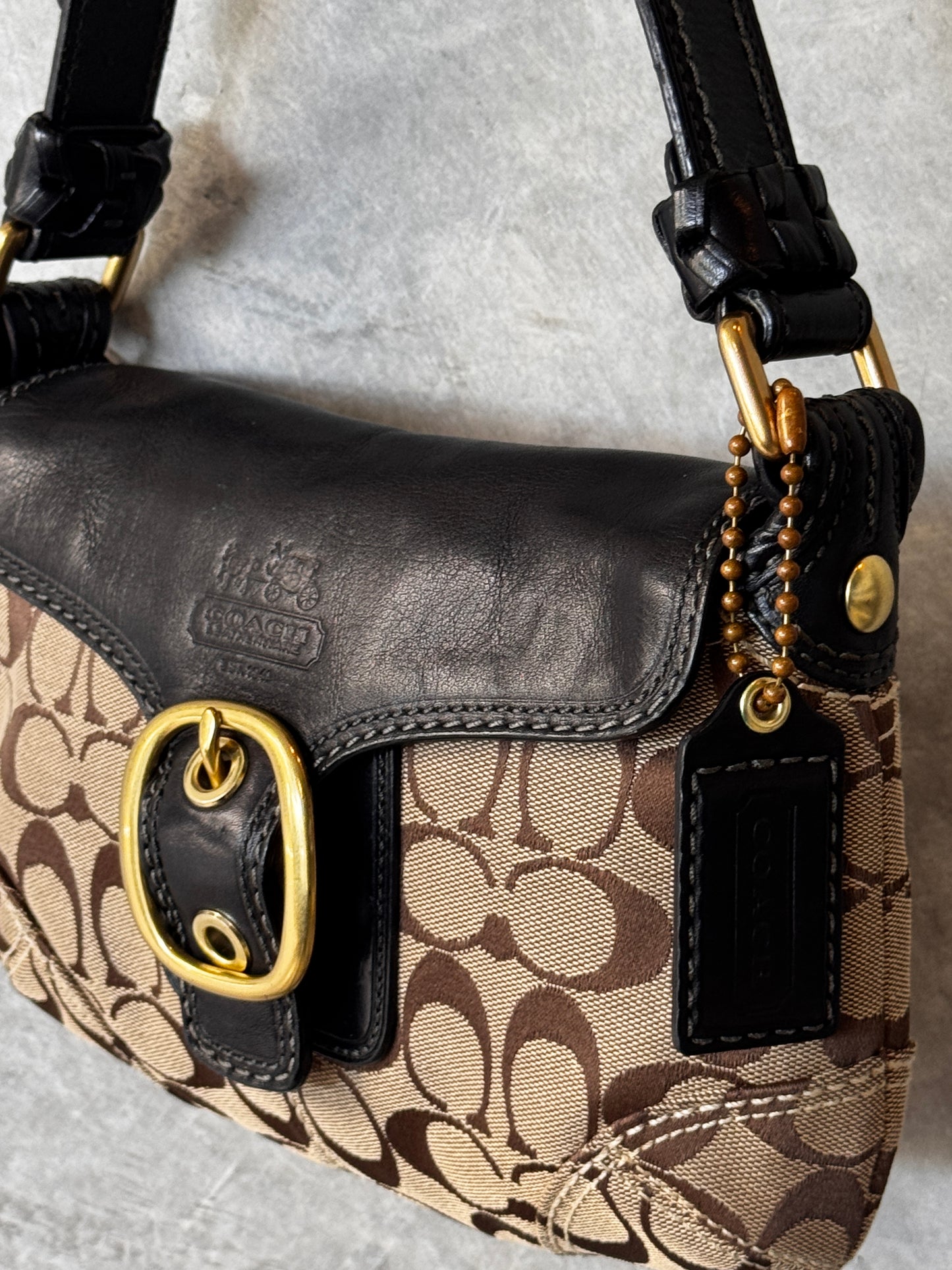 VINTAGE COACH BLEEKER LEGACY SOHO SHOULDER BAG