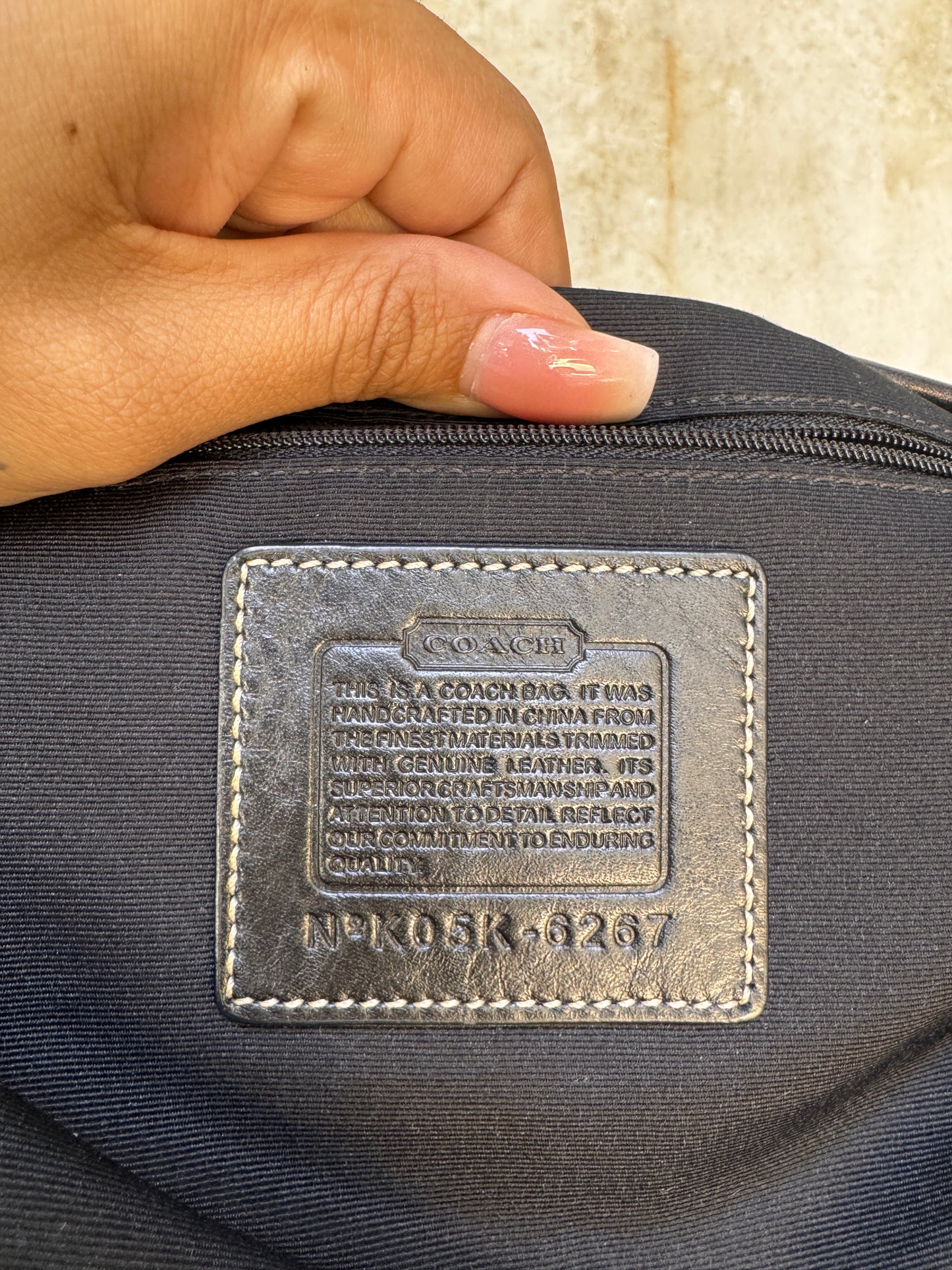 VINTAGE BLACK MONOGRAM HOBO HANDBAG