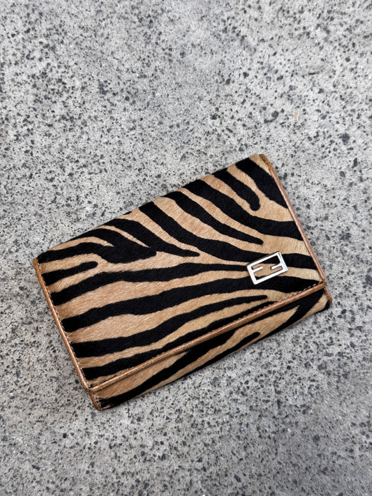 VINTAGE FENDI ANIMAL PRINT WALLET