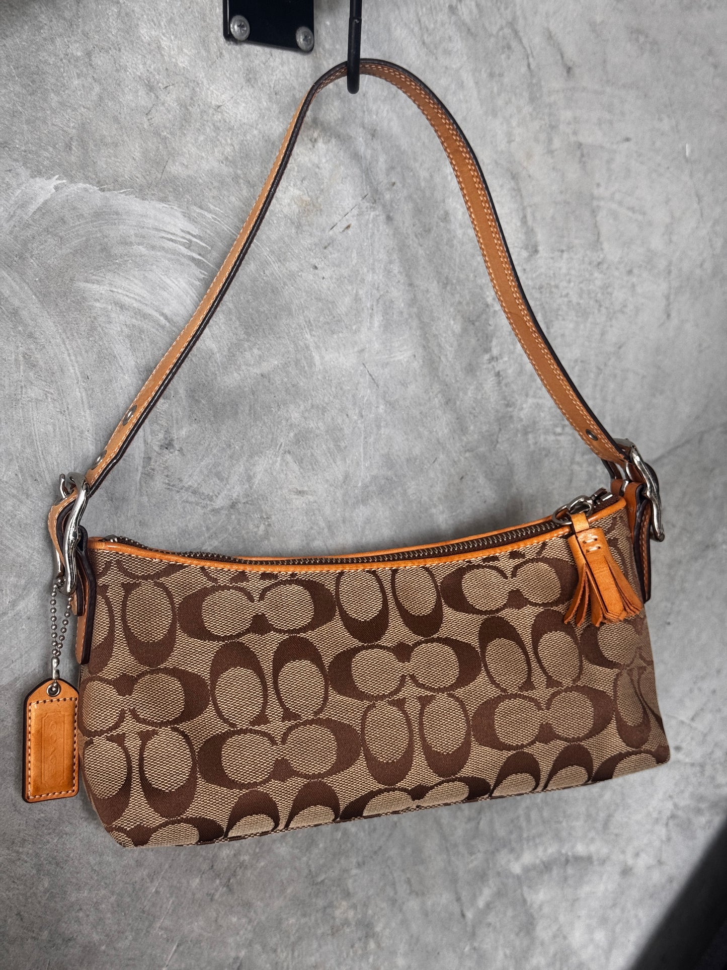 VINTAGE COACH MONOGRAM HANDBAG