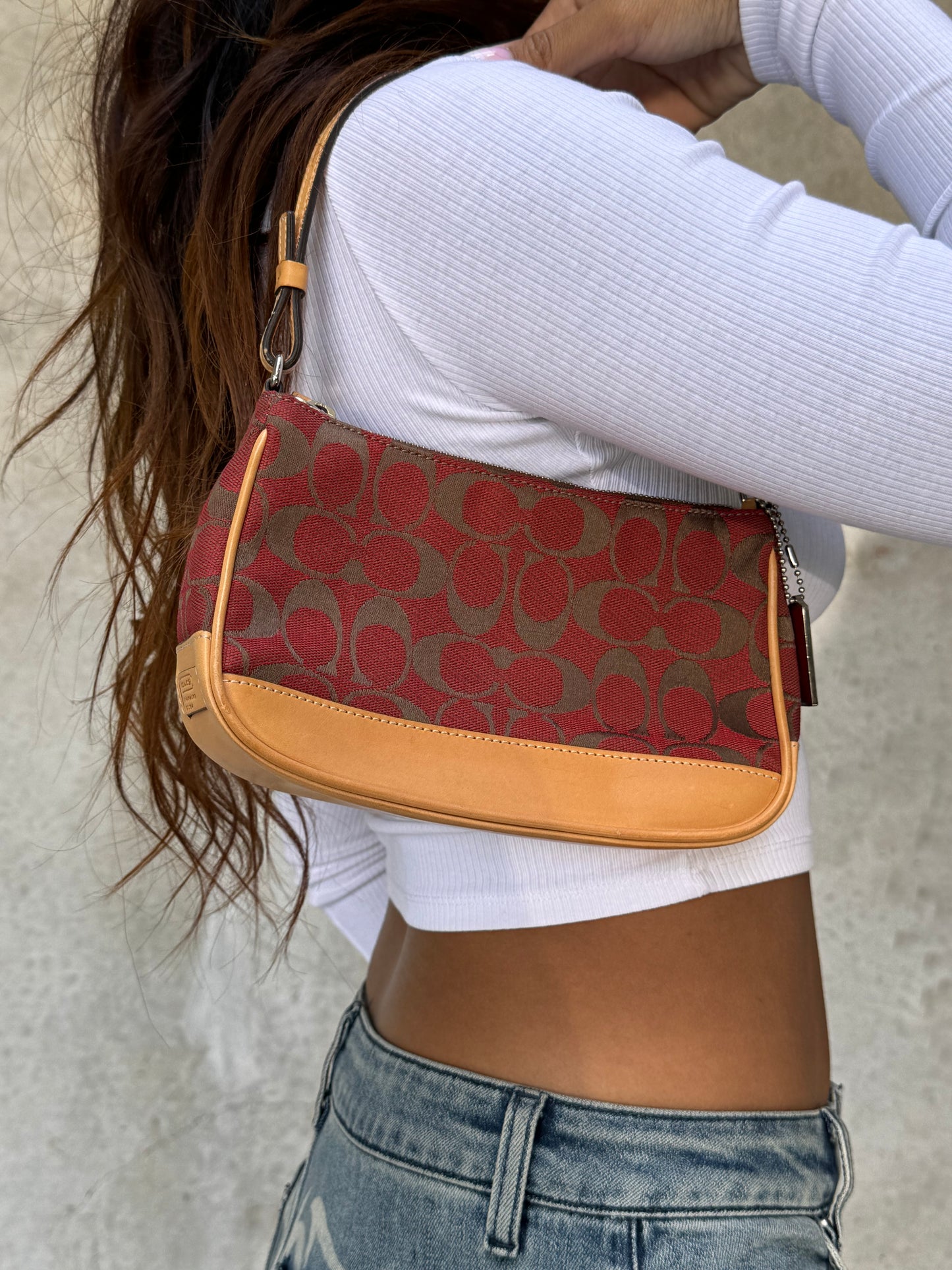 AUTHENTIC COACH MONOGRAM BAGUETTE