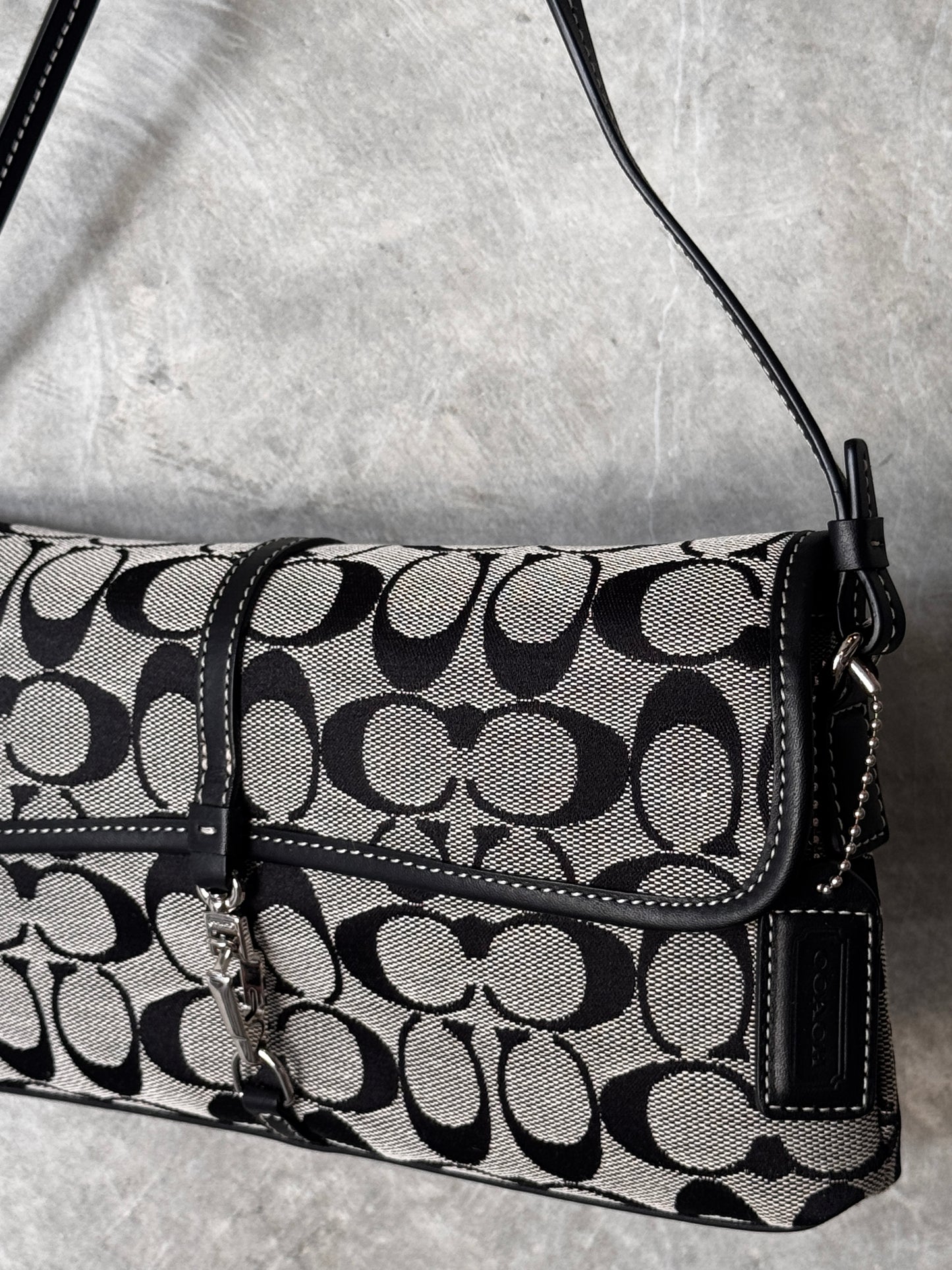 RARE VINTAGE MONOGRAM COACH HANDBAG