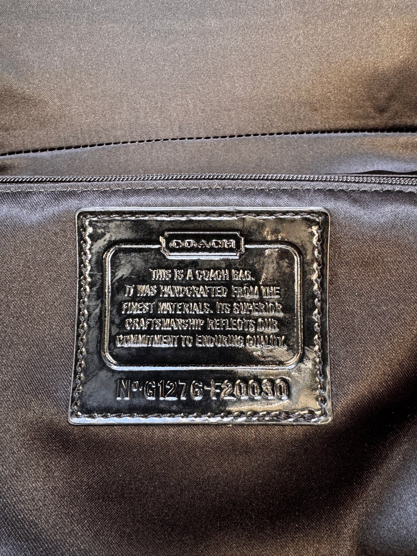 VINTAGE Y2K COACH POPPY BLACK LEATHER HANDBAG