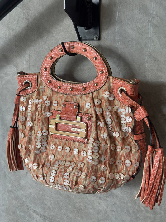 VINTAGE GUESS Y2K BUTTON HANDBAG