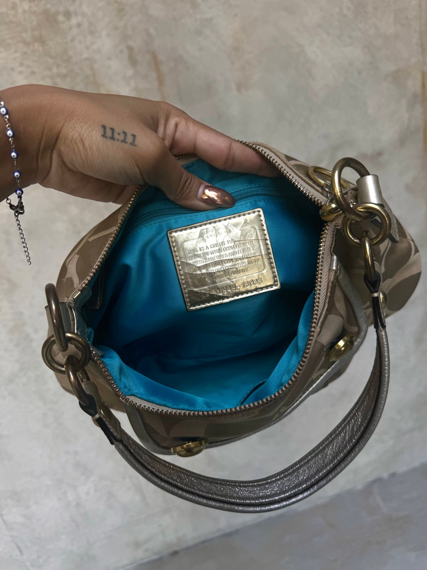 VINTAGE COACH POPPY SHOULDER BAG