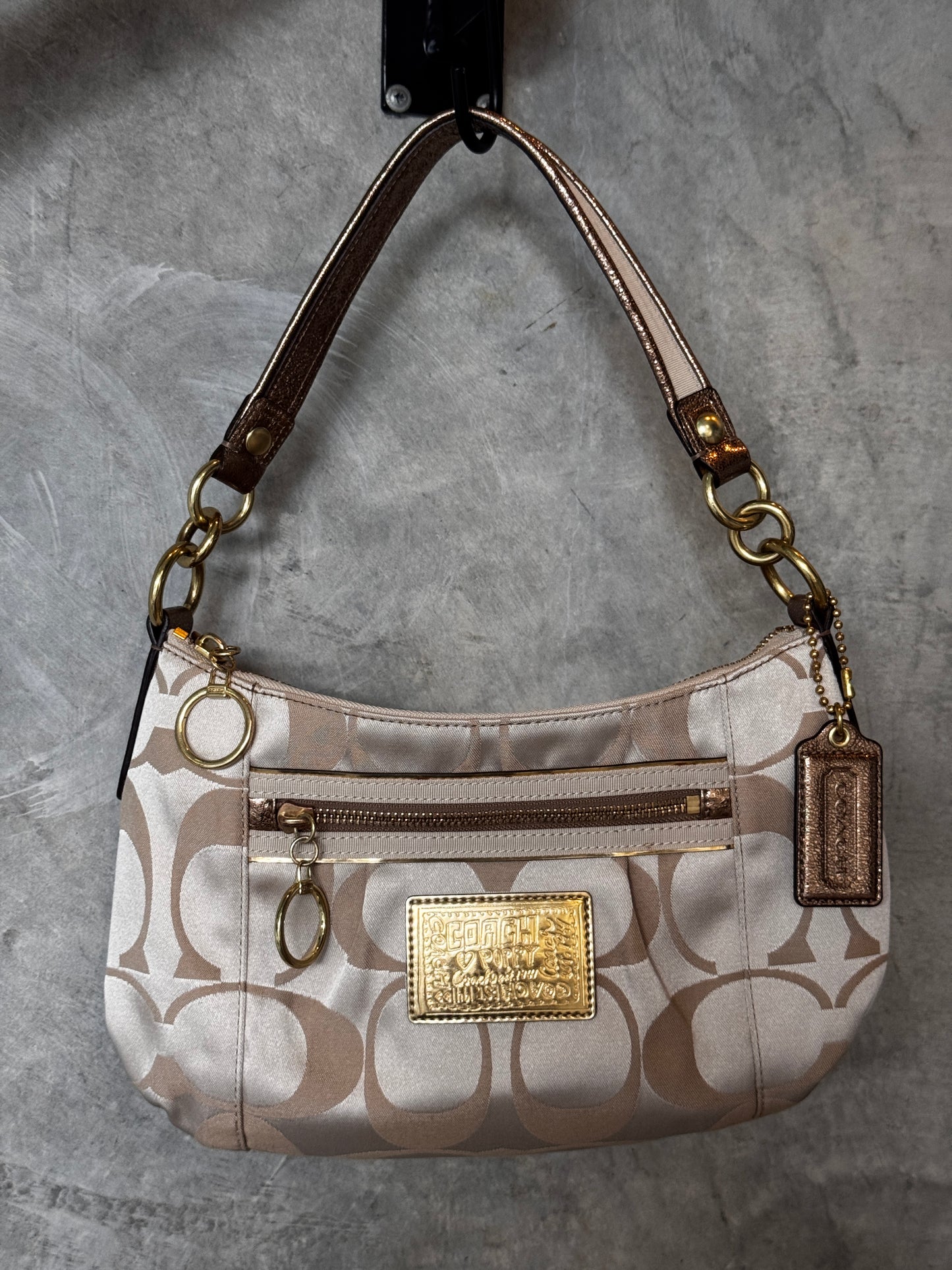 VINTAGE Y2K COACH POPPY BEIGE HANDBAG