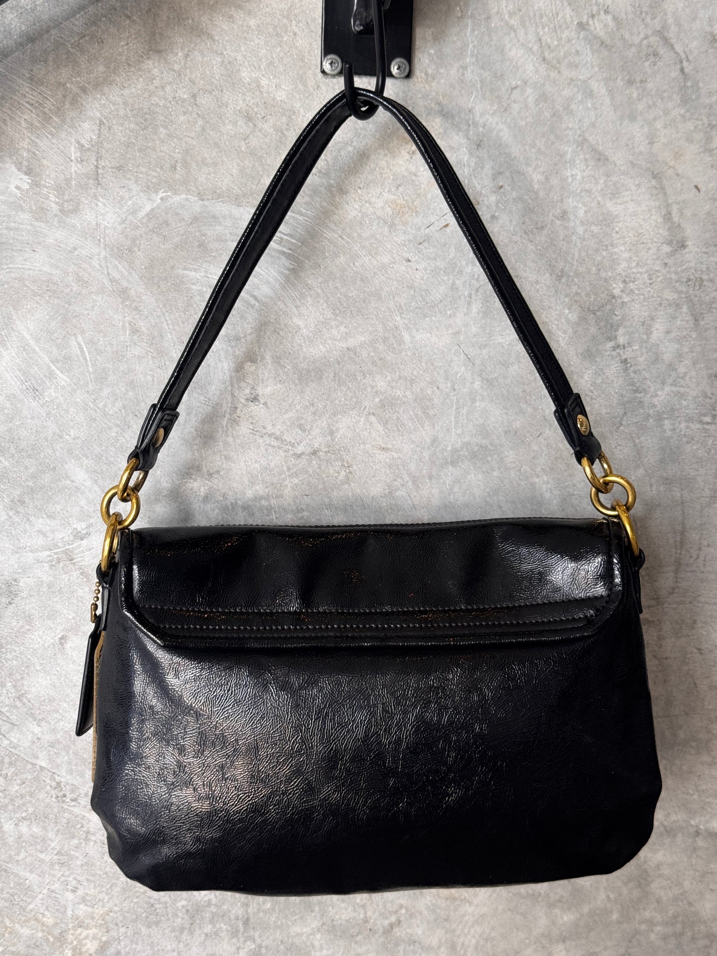 VINTAGE Y2K COACH POPPY BLACK LEATHER HANDBAG