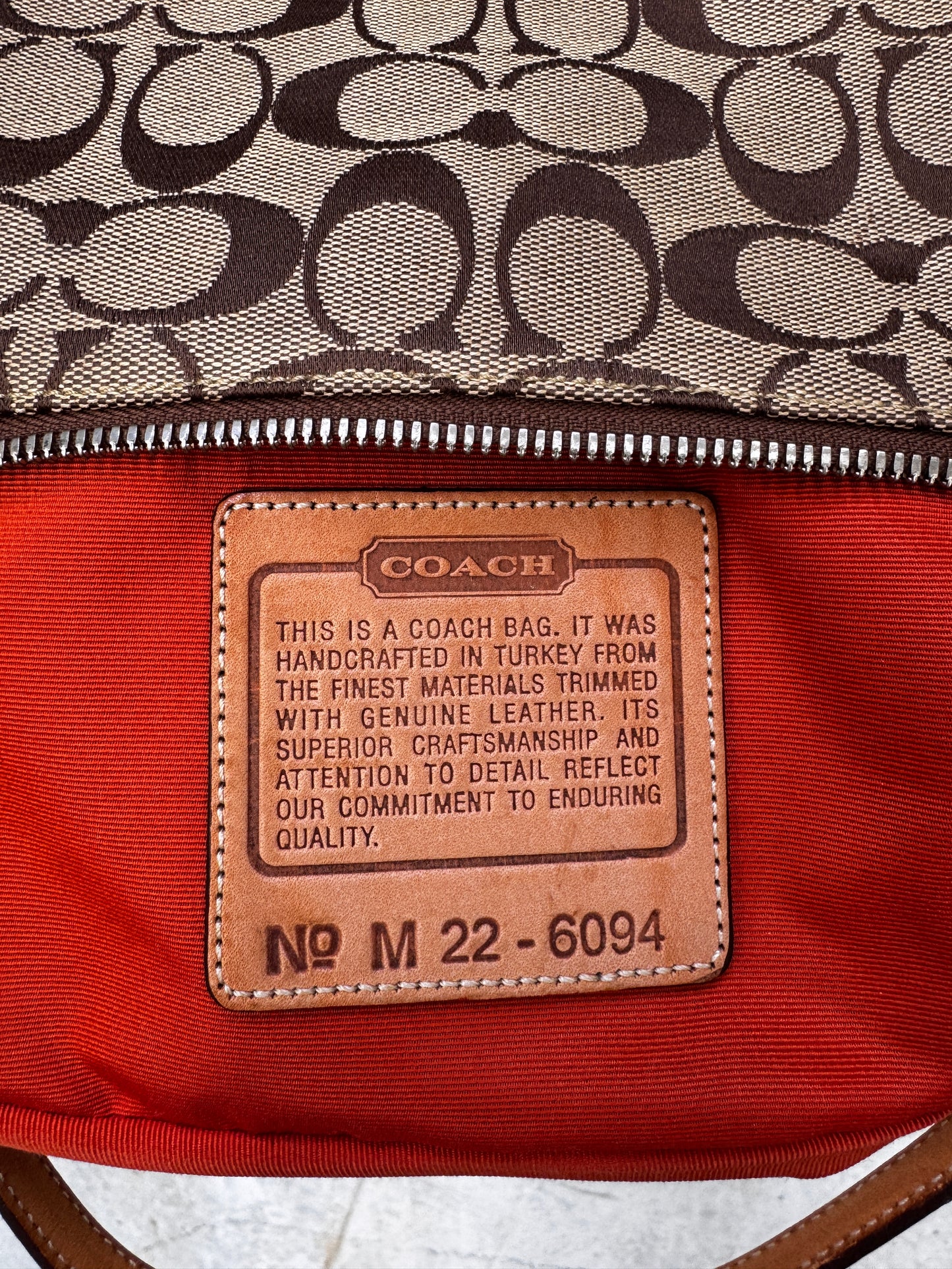 VINTAGE COACH DEMI TAN POCHETTE SHOULDER BAG