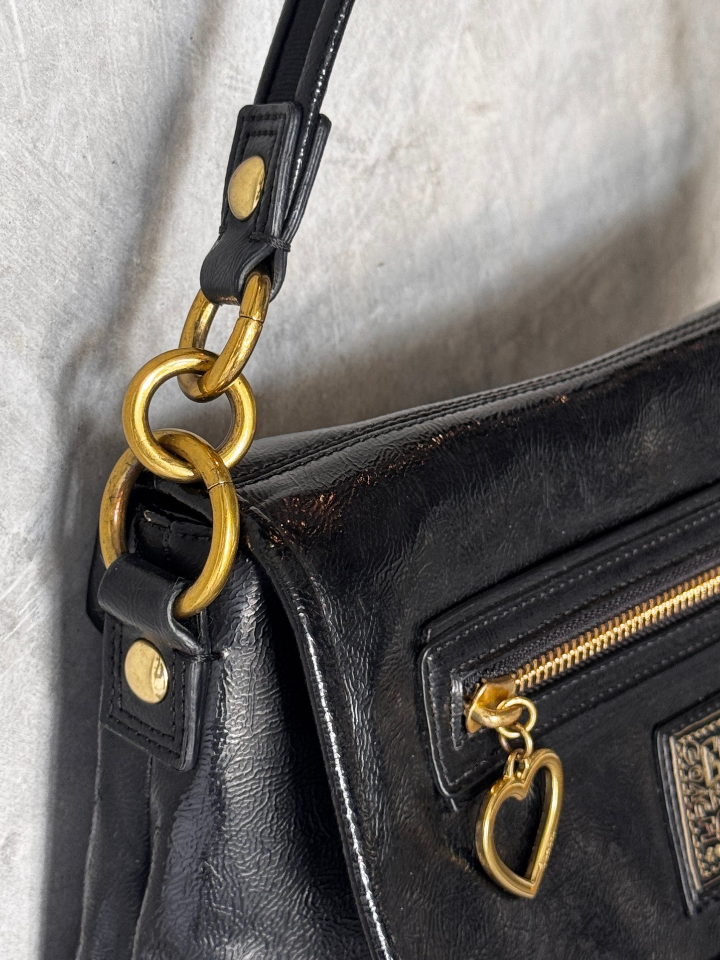 VINTAGE Y2K COACH POPPY BLACK LEATHER HANDBAG