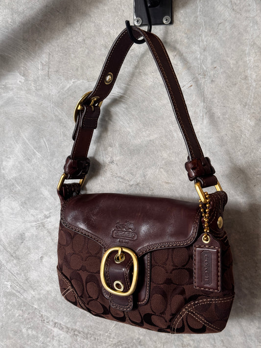 VINTAGE BROWN COACH SOHO HANDBAG