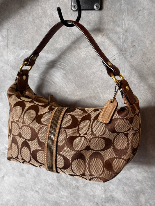 VINTAGE MONOGRAM COACH HANDBAG