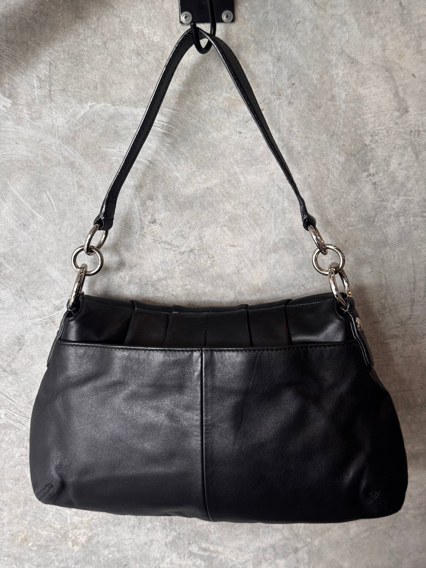 AUTHENTIC COACH SOHO BLACK LEATHER SHOULDER BAG