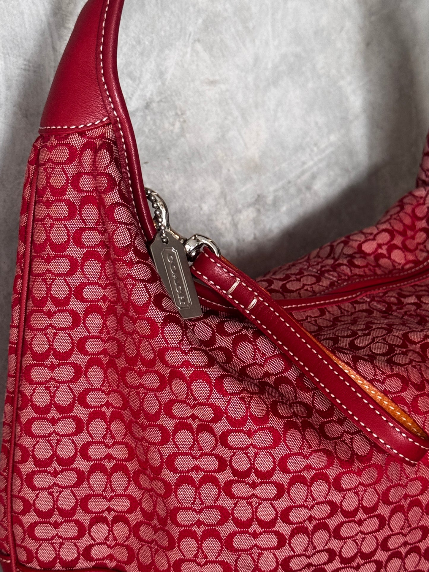 RED VINTAGE SUFFLETTE BAG