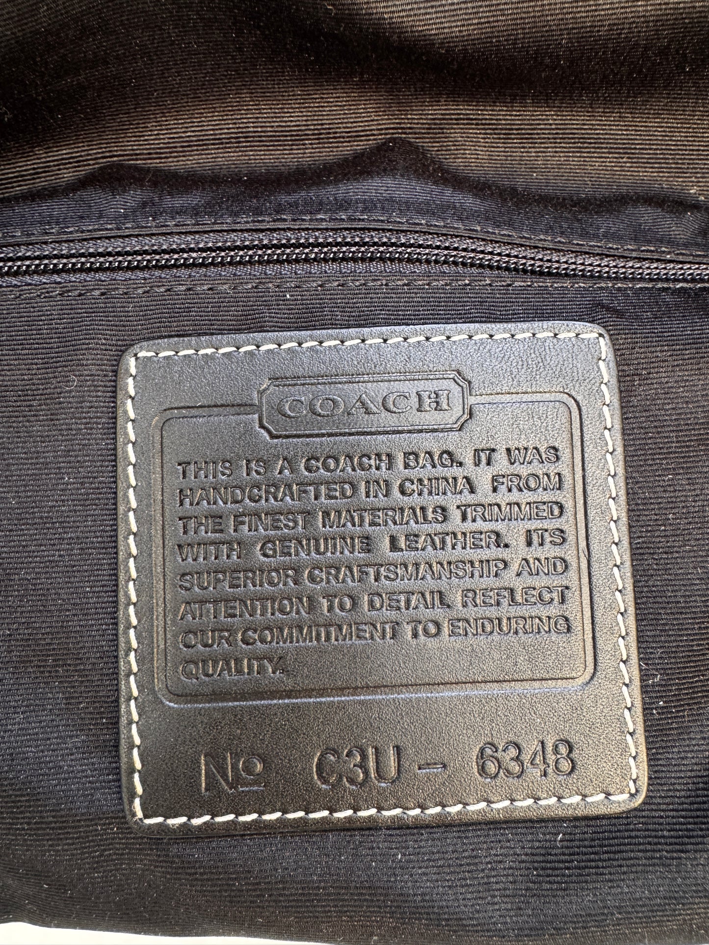 RARE VINTAGE MONOGRAM COACH HANDBAG