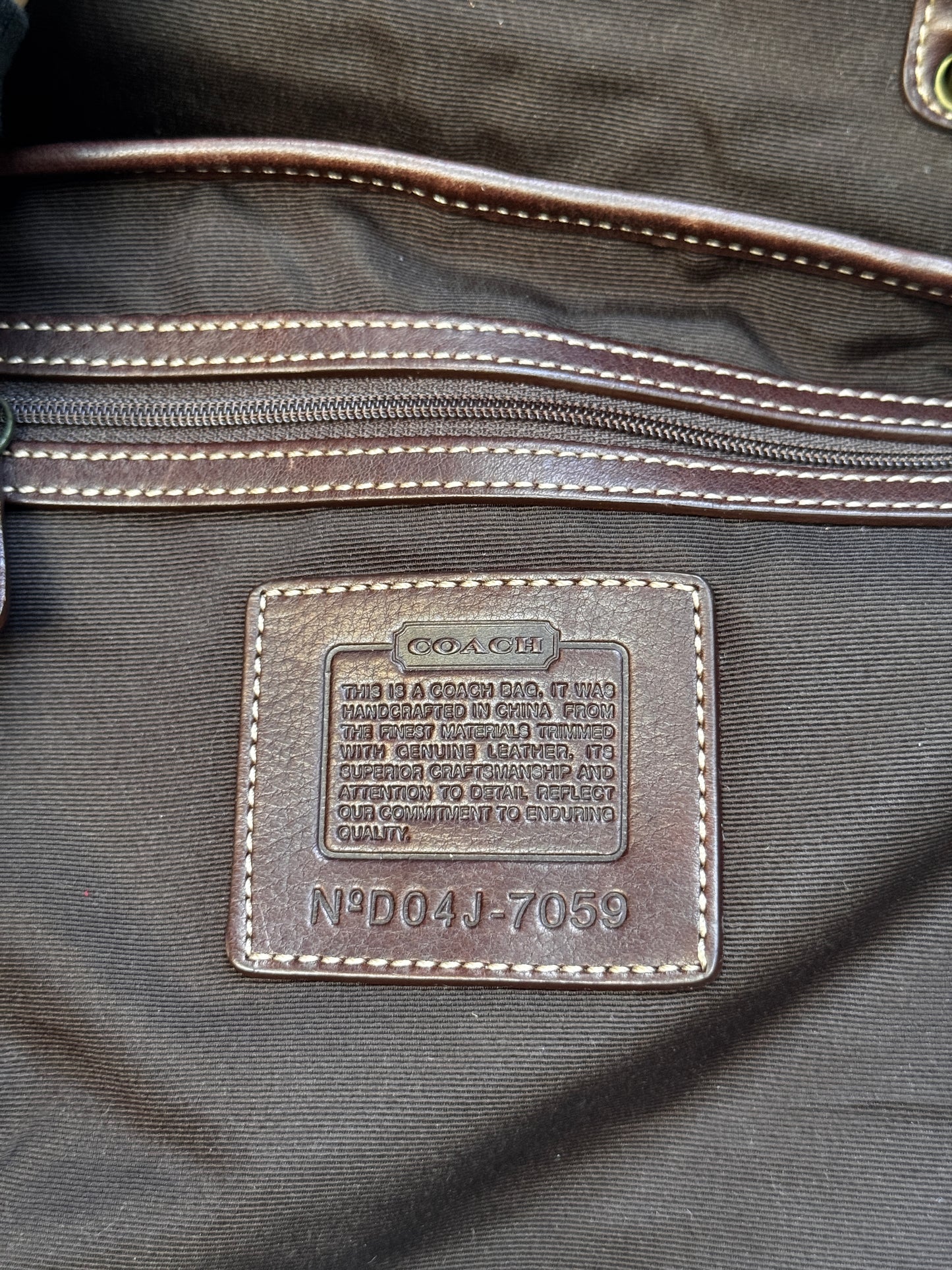 VINTAGE COACH SOHO SUEDE STUDDED HANDBAG
