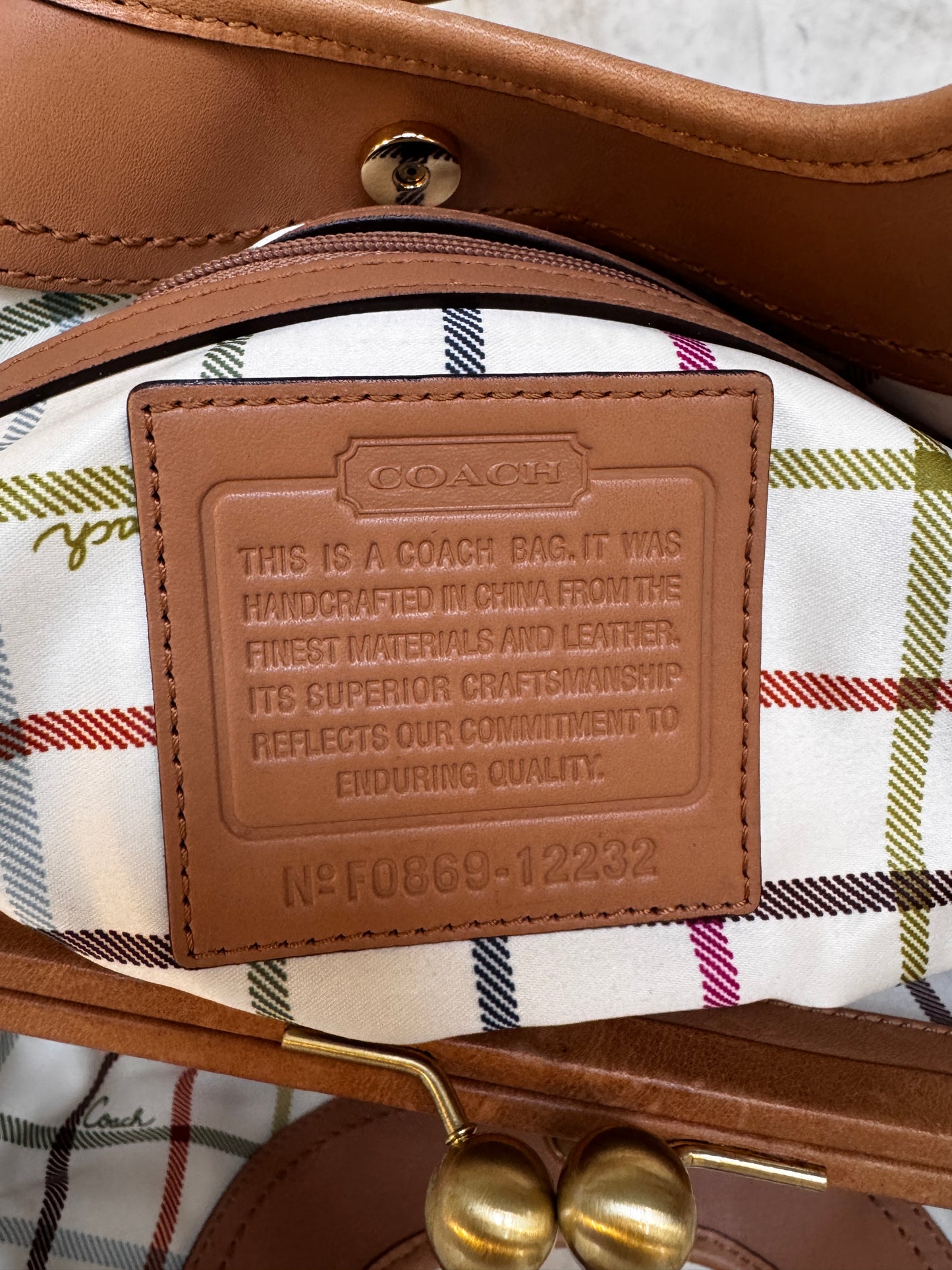 VINTAGE ERGO COACH SHOULDER BAG