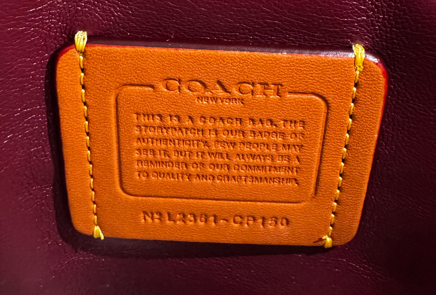 COACH TABBY 26 SHOULDER BAG BURGUNDY